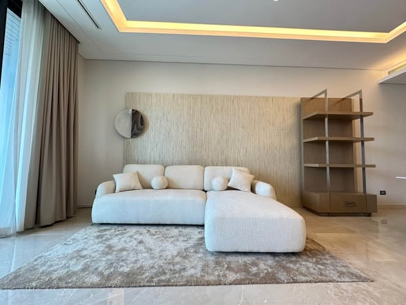 living room and bedroom of The Residences at Sindhorn Kempinski Hotel Bangkok
