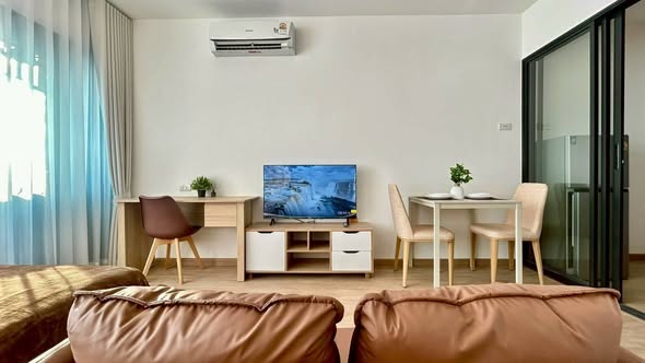 bedroom and living room of The Rich Rama 9 – Srinagarindra
