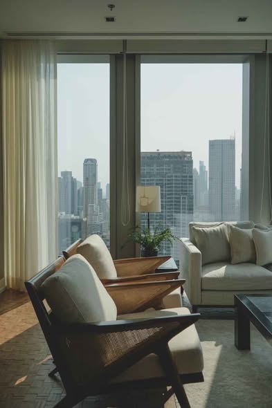 living room of The Ritz-Carlton Residences, Bangkok