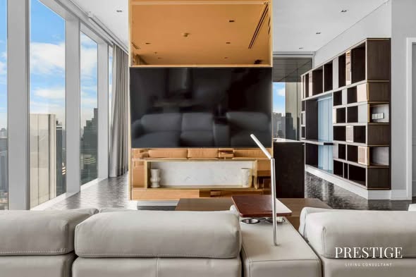 living room and bedroom of The Ritz-Carlton Residences, Bangkok
