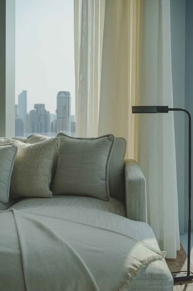 living room and bedroom of The Ritz-Carlton Residences, Bangkok