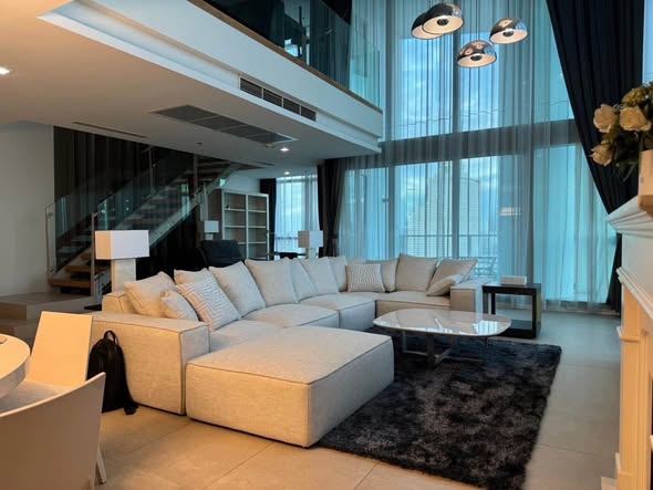 living room of The River Condominium