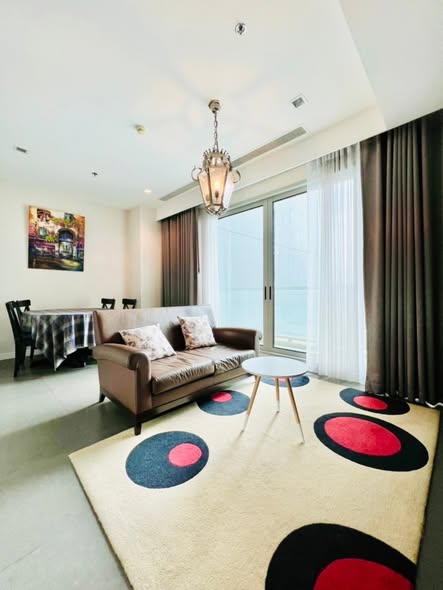 living room of The River Condominium