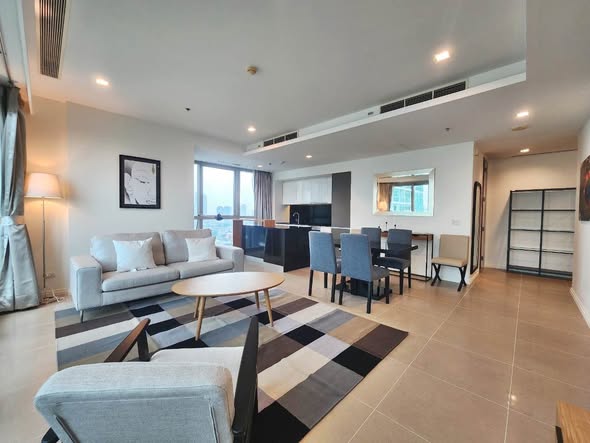living room of The River Condominium