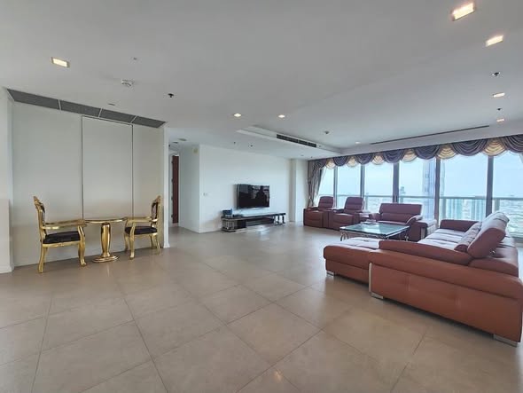 living room of The River Condominium