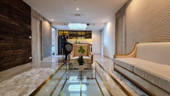 living room of The Riviera Monaco เดอะ ริเวียร่า โมนาโค