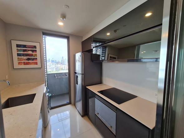room interior and bathroom and kitchen of The Room Rama 4