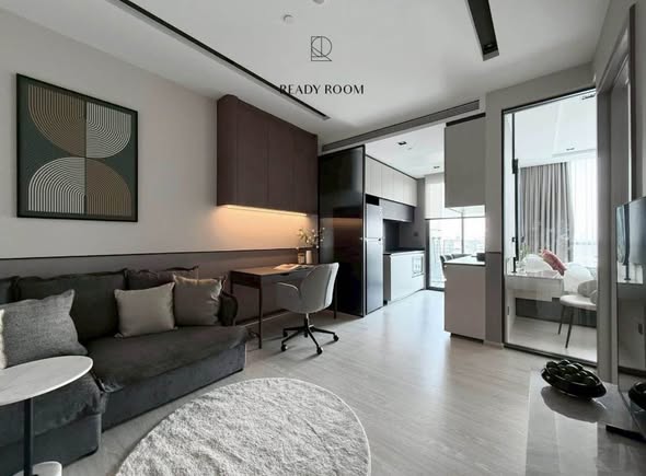 living room and bedroom of THE ROOM SUKHUMVIT 38 | เดอะรูม สุขุมวิท 38