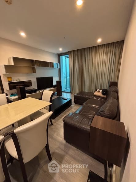bedroom and living room of The Room Wongwian Yai