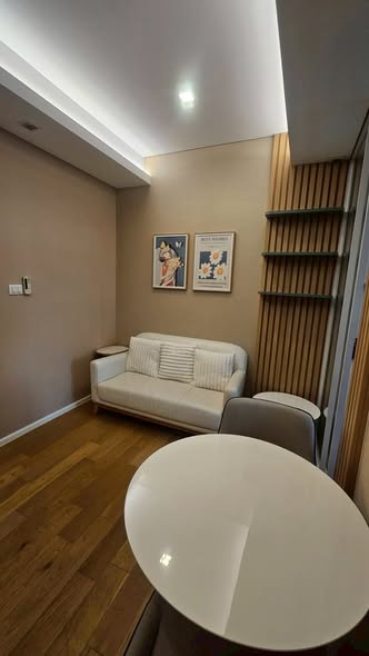 living room and bathroom of The Saint Residences