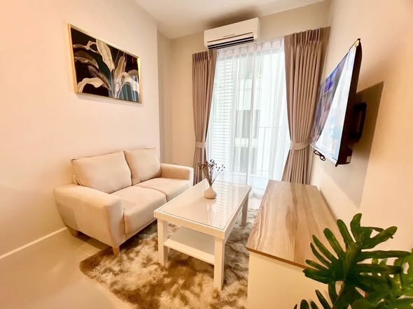 living room and bedroom of The Sky Sukhumvit