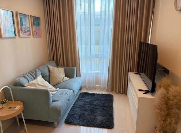 living room and bedroom of The Sky Sukhumvit