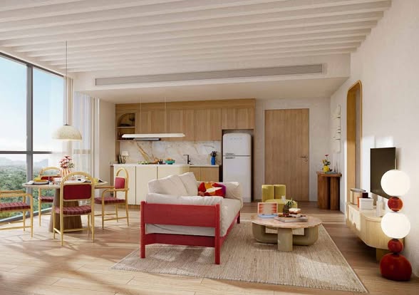 living room of The Standard Residences Hua Hin