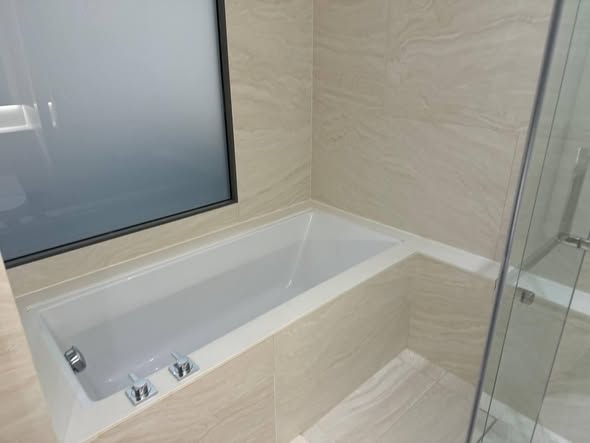 room interior and bathroom of The Strand Thonglor