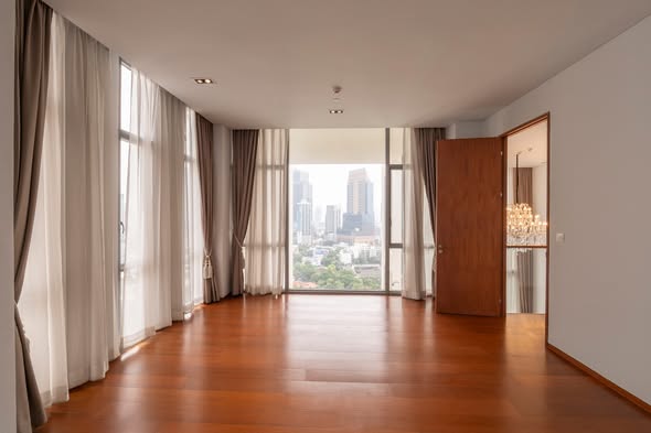 bedroom and room interior of The Sukhothai Residences