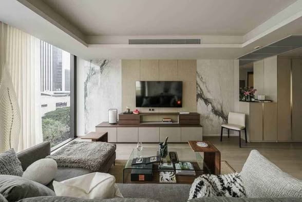 bedroom and living room of Tonson One Residence ต้นสน วัน เรสซิเดนซ์