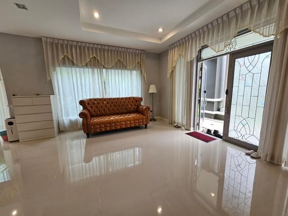 living room and bedroom of Two Grande Monaco Bangna – Wongwaen