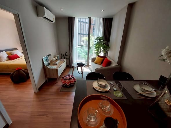 bedroom and living room of U CHAROEN RESIDENCE TOWN IN TOWN