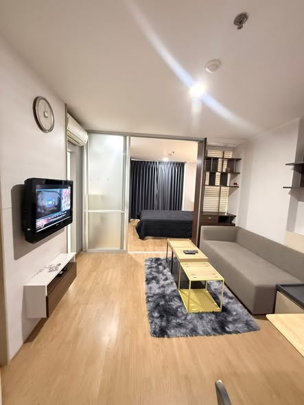 living room and bedroom of U Delight @ Huai Khwang Station
