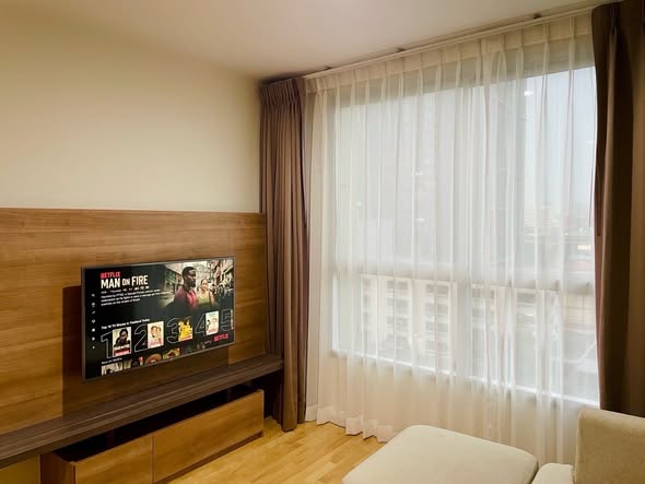 living room and bedroom and room interior of U Delight Residence Phatthanakan