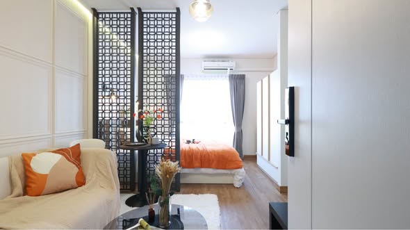living room and bedroom and room interior of UNiO(Rama2-Thakham)
