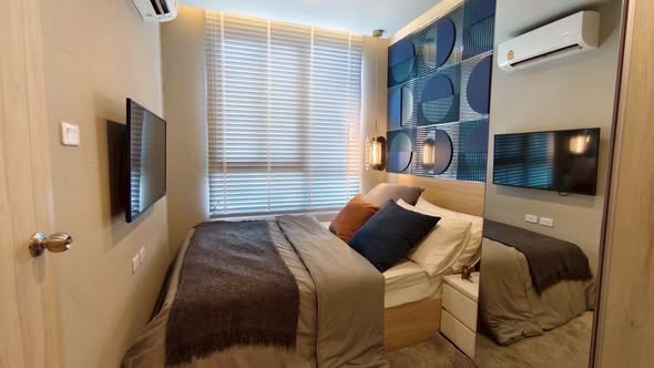 bedroom of V Condo Salaya