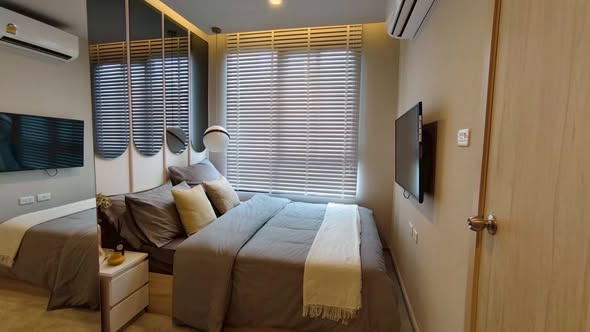 bedroom of V Condo Salaya