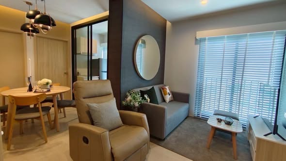 living room of V Condo Salaya