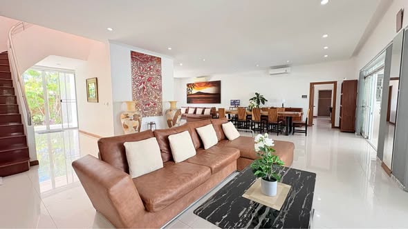 living room of เธอมาพัก พูลวิลล่า พัทยา Villa Pattaya