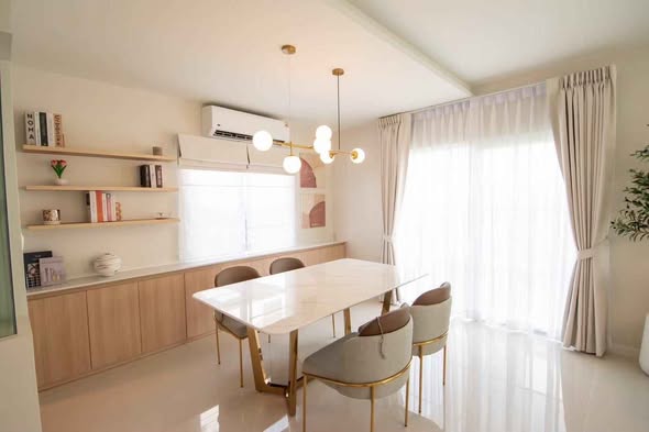 room interior and bathroom of Villaggio 3 Srinakarin-Bangna