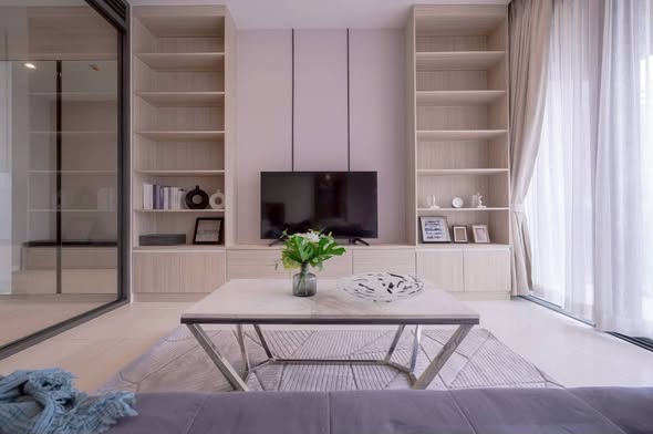 living room and bedroom and room interior of VITTORIO Sukhumvit 39 วิตโตริโอ สุขุมวิท 39