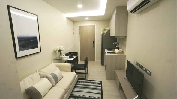 living room of VTARA36 Condominium