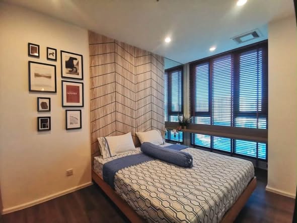 bedroom of Whizdom Essence Sukhumvit วิสซ์ดอม เอสเซ้นส์ สุขุมวิท