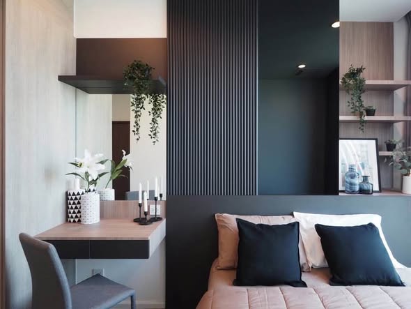 bedroom of Whizdom Essence Sukhumvit วิสซ์ดอม เอสเซ้นส์ สุขุมวิท