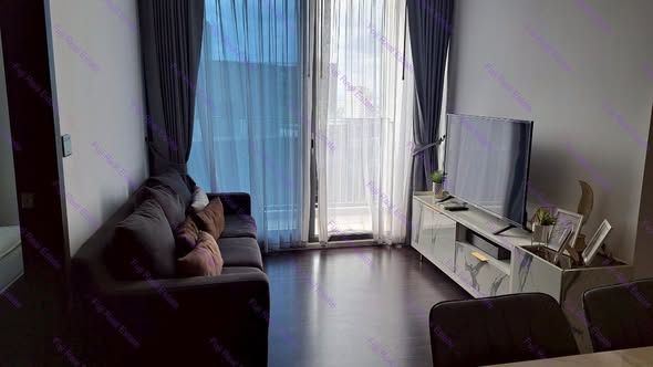 living room of Whizdom Inspire Sukhumvit วิสซ์ดอม อินสปาย สุขุมวิท