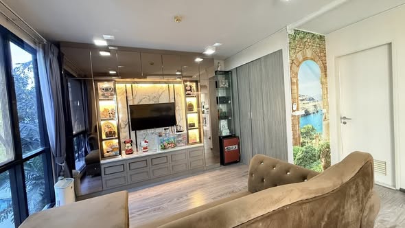 living room and bedroom of Zelle Rattanathibet 2