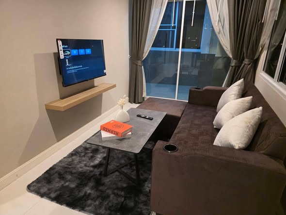 living room of 103 Central condominium