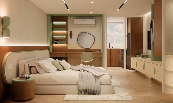 bedroom of 103 Condominium