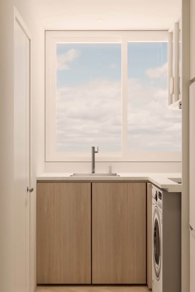 room interior and bathroom of 103 Condominium