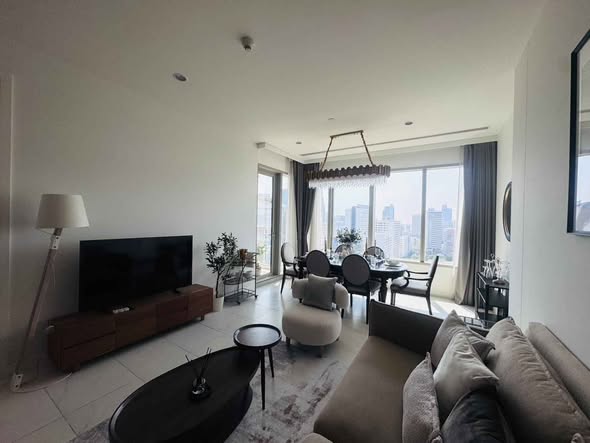 living room and bedroom of 185 Rajadamri