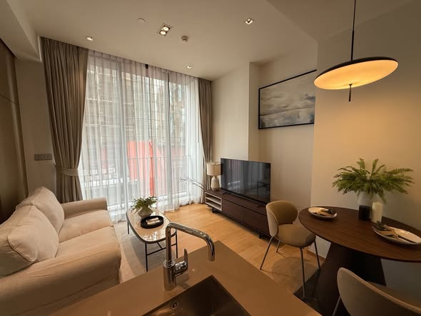 living room and bedroom of 28 Chidlom