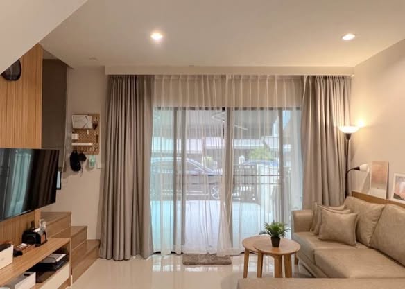 bedroom and living room and room interior of ทาวน์โฮม 3 ชั้น