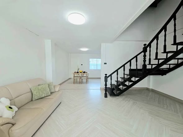 living room of ทาวน์โฮมแฝด4ชั้น