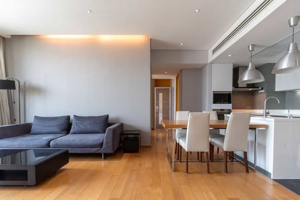 living room of AEQUA Residence Sukhumvit 49 dad no3