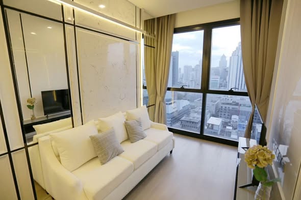 bedroom and living room and room interior of Ashton Asoke