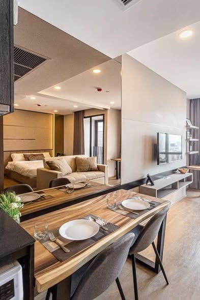 living room and room interior of Ashton Chula-Silom