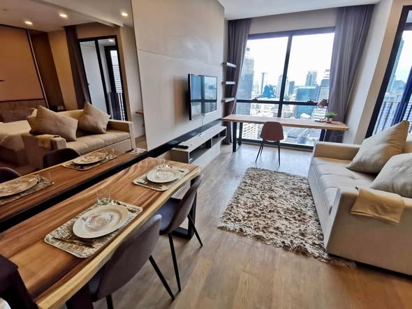 living room and room interior of Ashton Chula-Silom