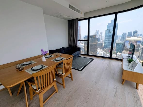 living room and room interior of Ashton Chula-Silom