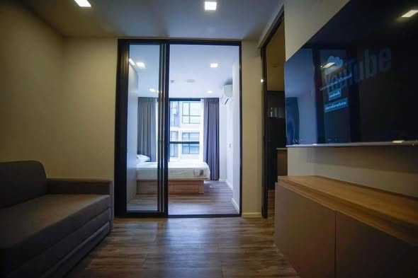 living room and bedroom and room interior of Atmoz รัชดา-ห้วยขวาง คอนโด