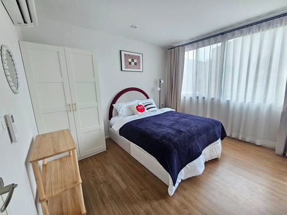 bedroom of Baan Klang Mueang Rama 9-Krungthep Kritha